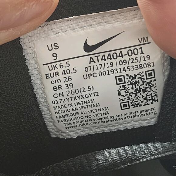 Women's Nike Air Max Graviton Low Sz 9 010273 Black Mesh Running Sneakers Shoes - Picture 6 of 8